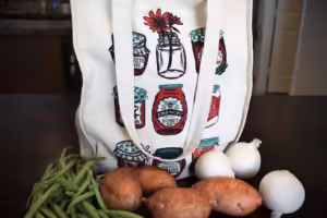 Groceries from a farmers market instead of grocery store